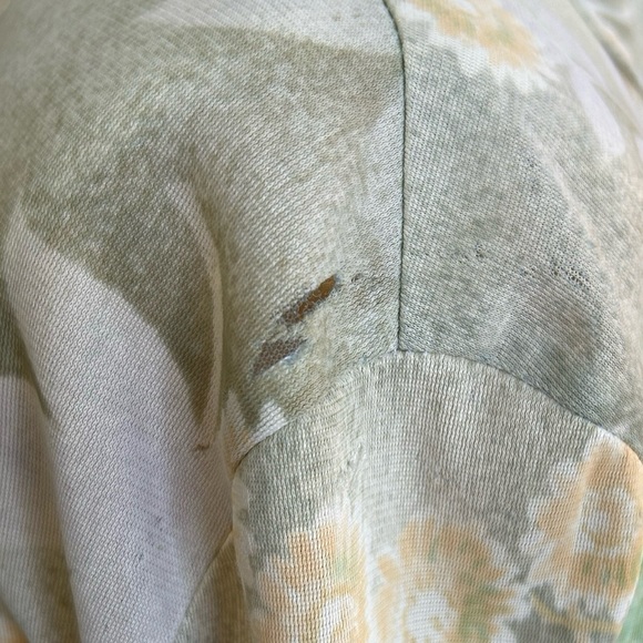 Vintage 'Shirt Accent' Brand Floral Print Pointed Collar Women's Small 1970s - Picture 7 of 8